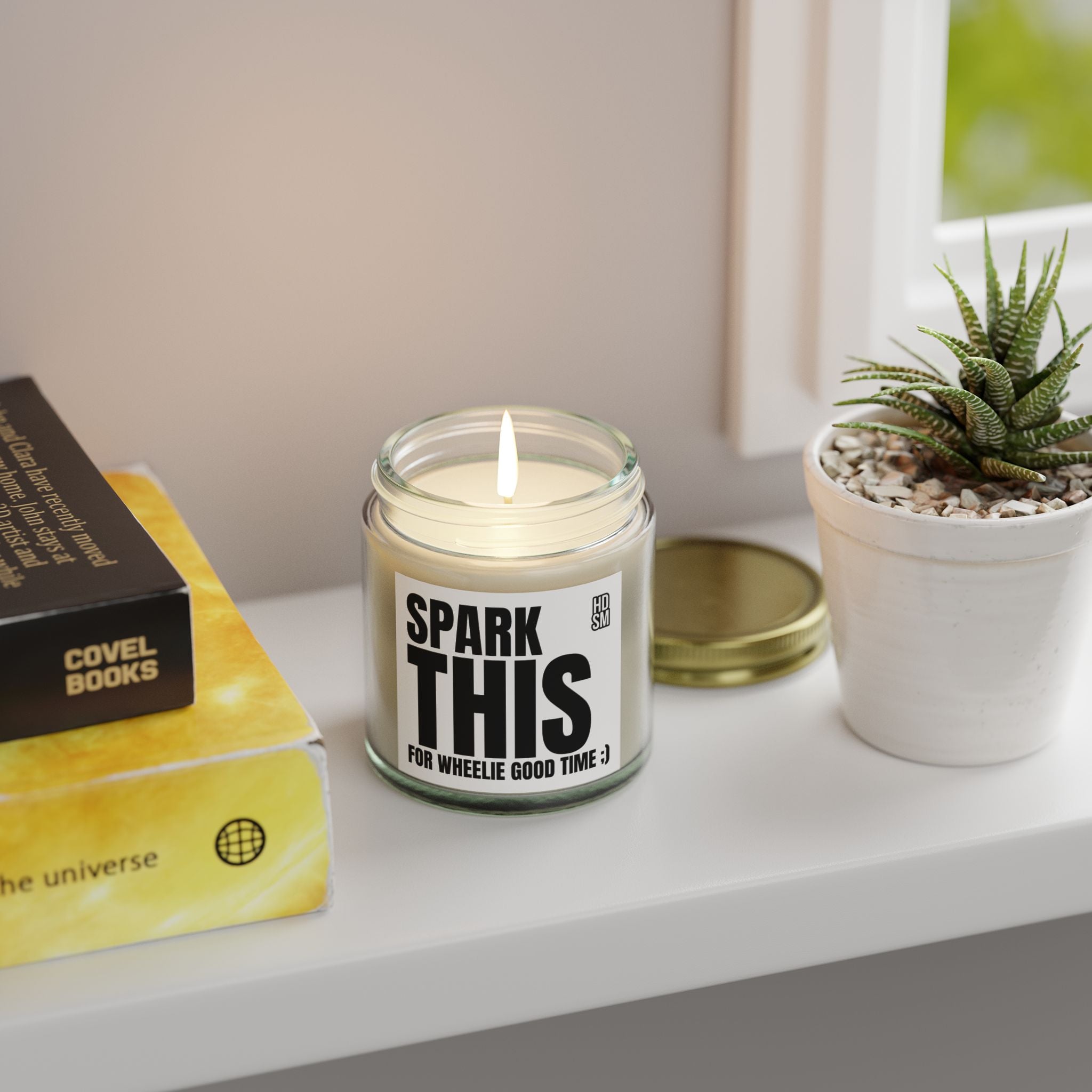 Spark This For Wheelie Good Time | Scented Candle - | Gift for Bikers, Home Decor, Relaxation, Fun Events