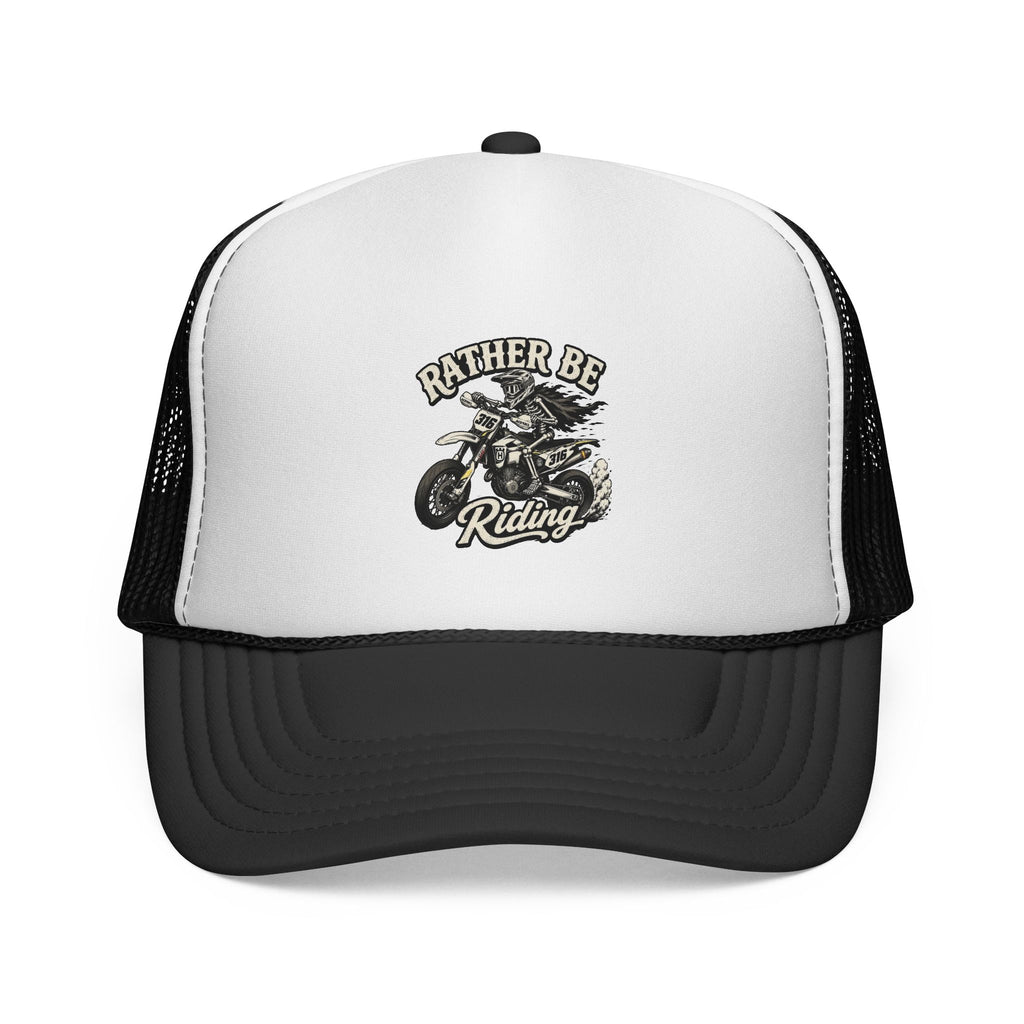 Rather Be Riding Trucker Cap — Motorcycle Rider Mesh Hat