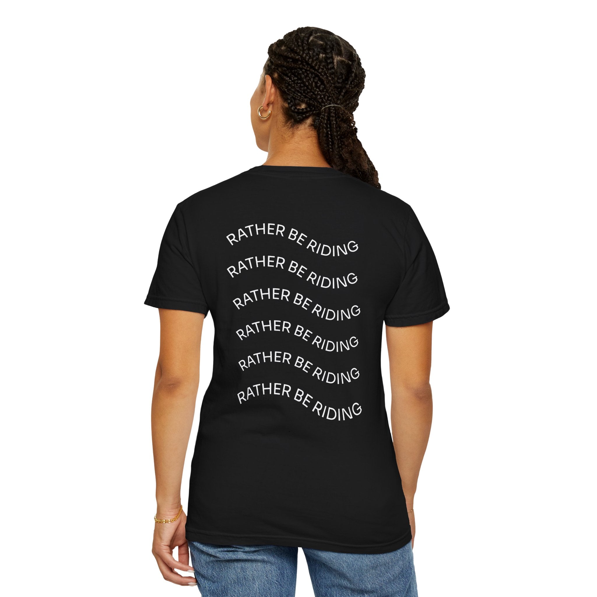 HDSM Rather Be Riding -   Unisex T-shirt, Vintage Biker Tee, Gift for Riders, Casual Wear, Motorcycle Apparel, Everyday Comfort