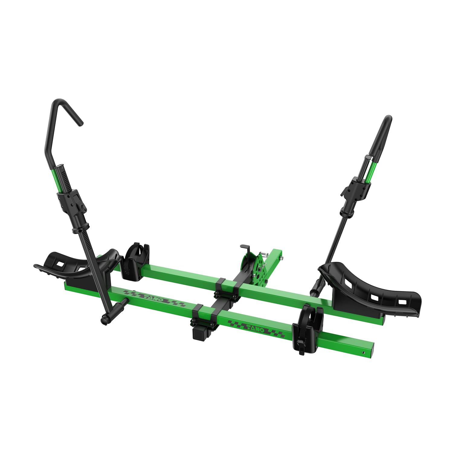 TANX Bike Racks for Ebikes,Fat Tire Bike Rack for Tow Hitch 2-Bike 200 lbs Capacity, Smart Tilting Platform for Standard E-Bikes, Fits 2-Inch Receiver