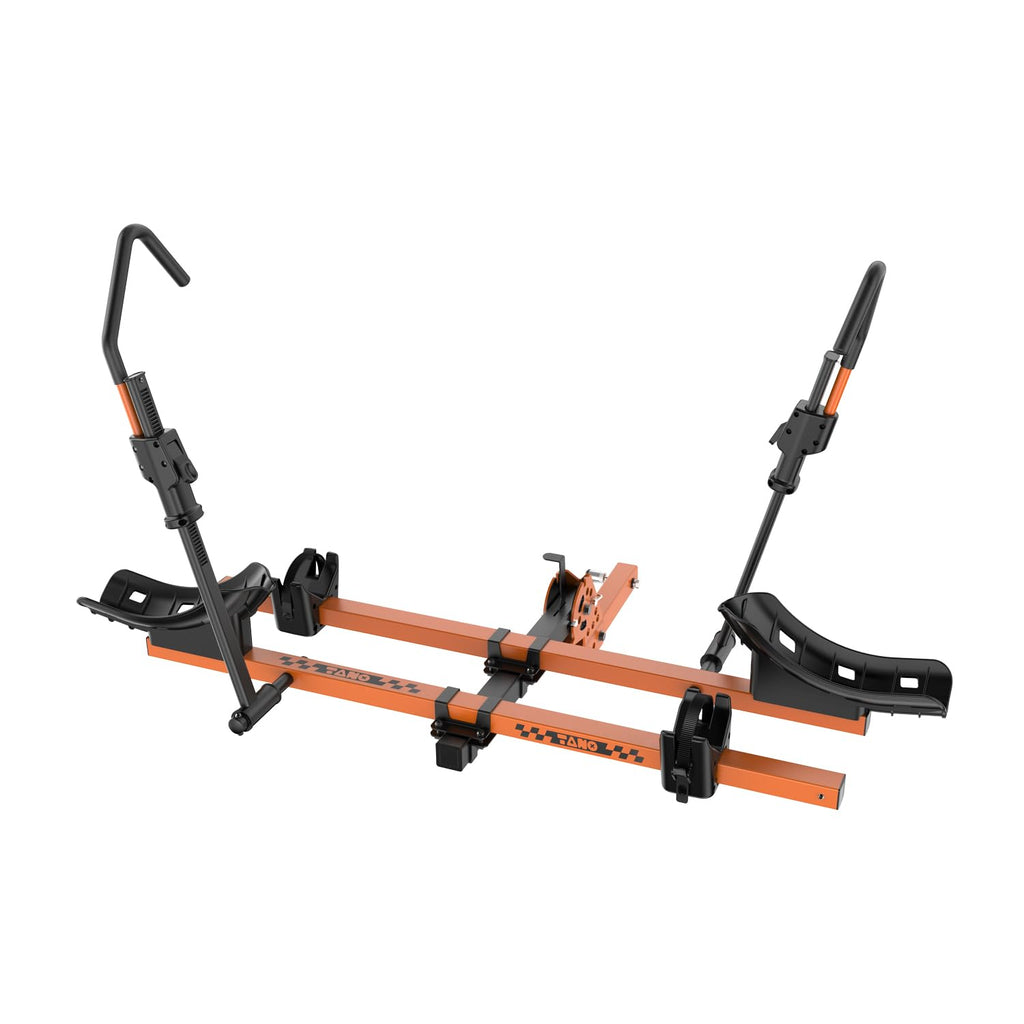 TANX Bike Racks for Ebikes,Fat Tire Bike Rack for Tow Hitch 2-Bike 200 lbs Capacity, Smart Tilting Platform for Standard E-Bikes, Fits 2-Inch Receiver