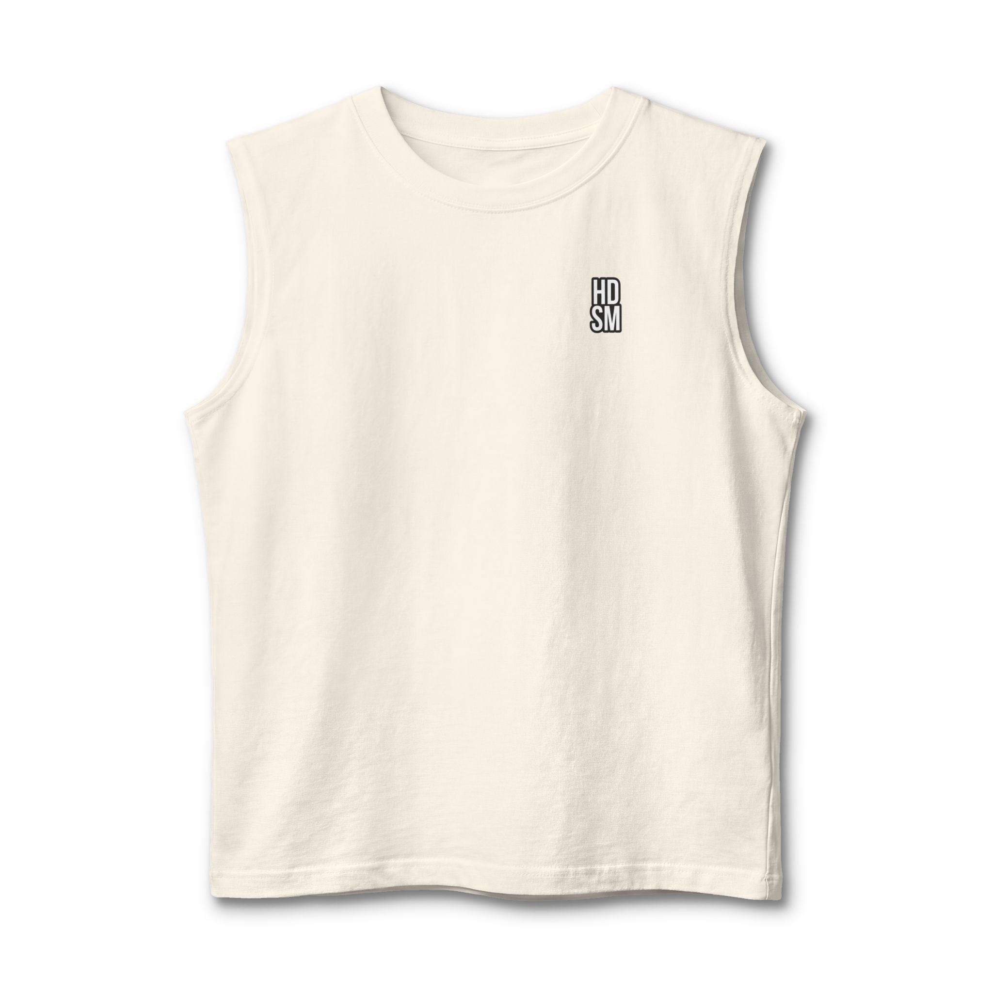 Funny Skeletal Design Muscle Tank — "I've Always Had a Thing for Older Women" Back Print