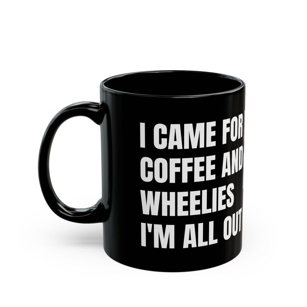 HDSM Coffee Lovers Black Mug with Fun Graphics