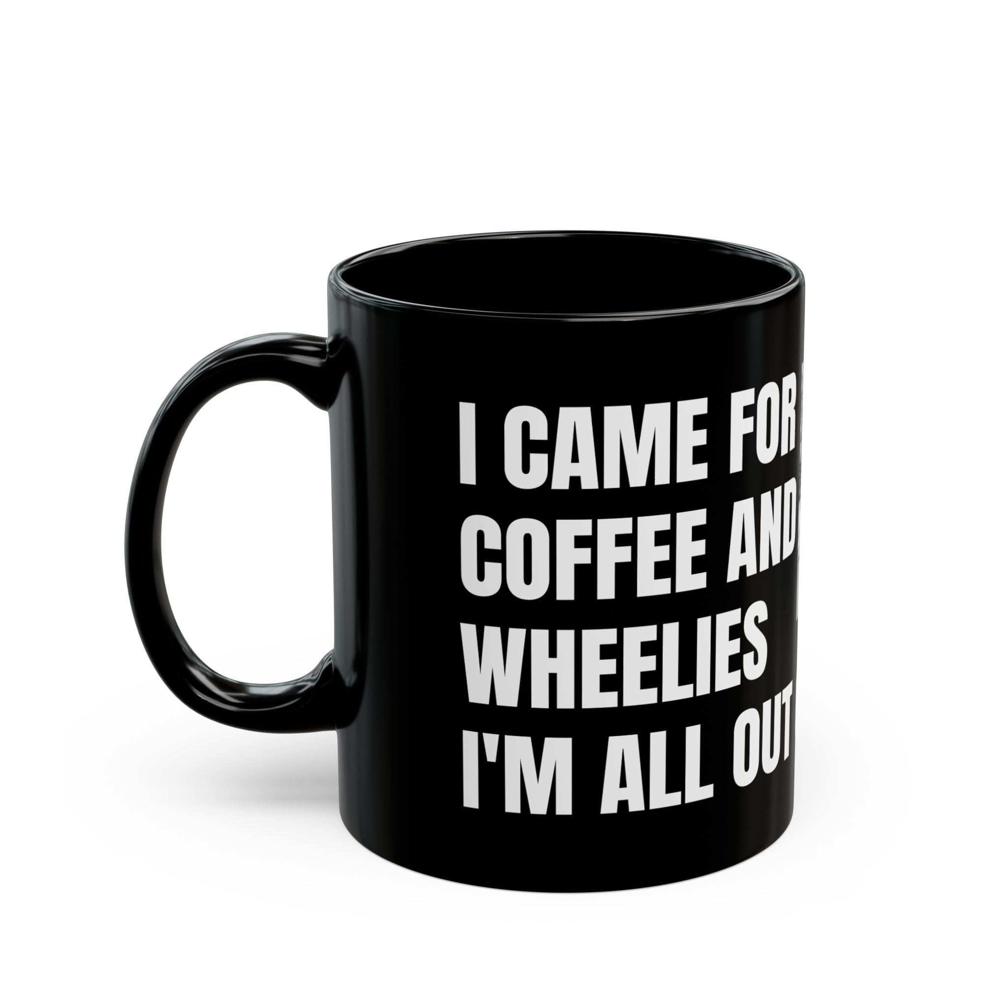 HDSM Coffee Lovers Black Mug with Fun Graphics
