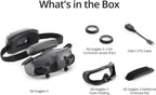 DJI Goggles 3 FPV Goggles with Micro-OLED Screens, O4 HD Video Transmission, Adjustable Diopters, Real View PiP, Wireless Streaming Bundle with Lens Cleaning Kit