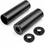 Heavy Duty Steel Stunt Pegs for 14mm & 3/8" (10mm) Axles | 4.3" Length x 1.5" Diameter Bicycle Foot Pegs for Freestyle Grinding, 2 Pack
