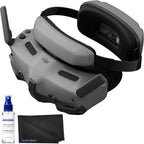 DJI Goggles 3 FPV Goggles with Micro-OLED Screens, O4 HD Video Transmission, Adjustable Diopters, Real View PiP, Wireless Streaming Bundle with Lens Cleaning Kit