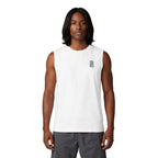 Funny Skeletal Design Muscle Tank — "I've Always Had a Thing for Older Women" Back Print