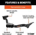 CURT 13449 Class 3 Trailer Hitch, 2-Inch Receiver, Fits Select Tesla Model 3