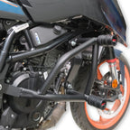 GP Kompozit Engine Guard Crash Bar Protection Black Compatible for KTM 125 Duke / 200 Duke / 250 Duke / 390 Duke 2024-2025