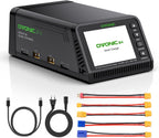 OVONIC X4 LiPo Balance Charger AC 500W 4-Channel Auto Power Allocation, 15A per Channel, LiPo/Li-Ion/LiHV/Life 1-6S, NiMH 3-18S, Safety Protections