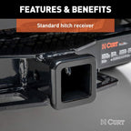 CURT 13449 Class 3 Trailer Hitch, 2-Inch Receiver, Fits Select Tesla Model 3