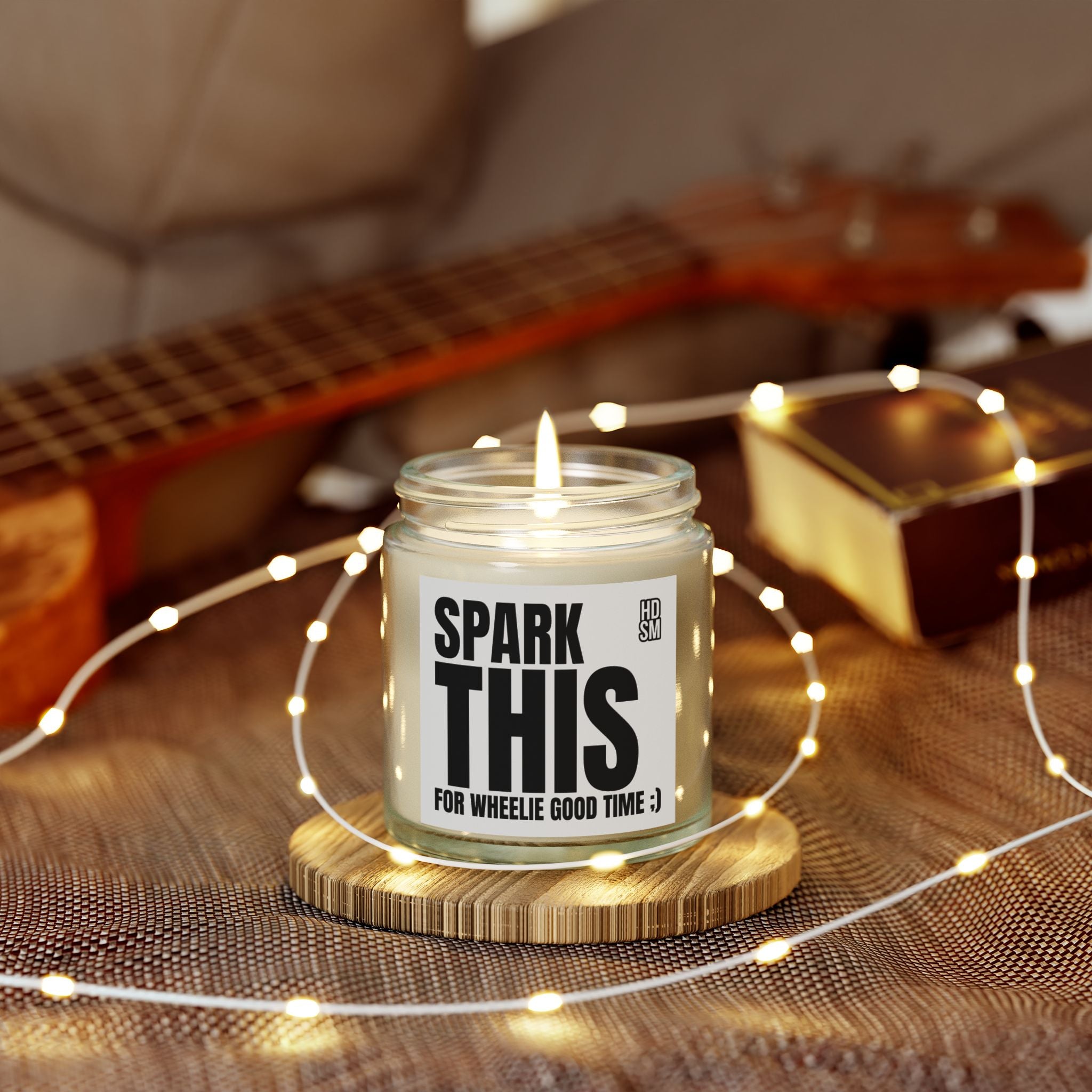 Spark This For Wheelie Good Time | Scented Candle - | Gift for Bikers, Home Decor, Relaxation, Fun Events
