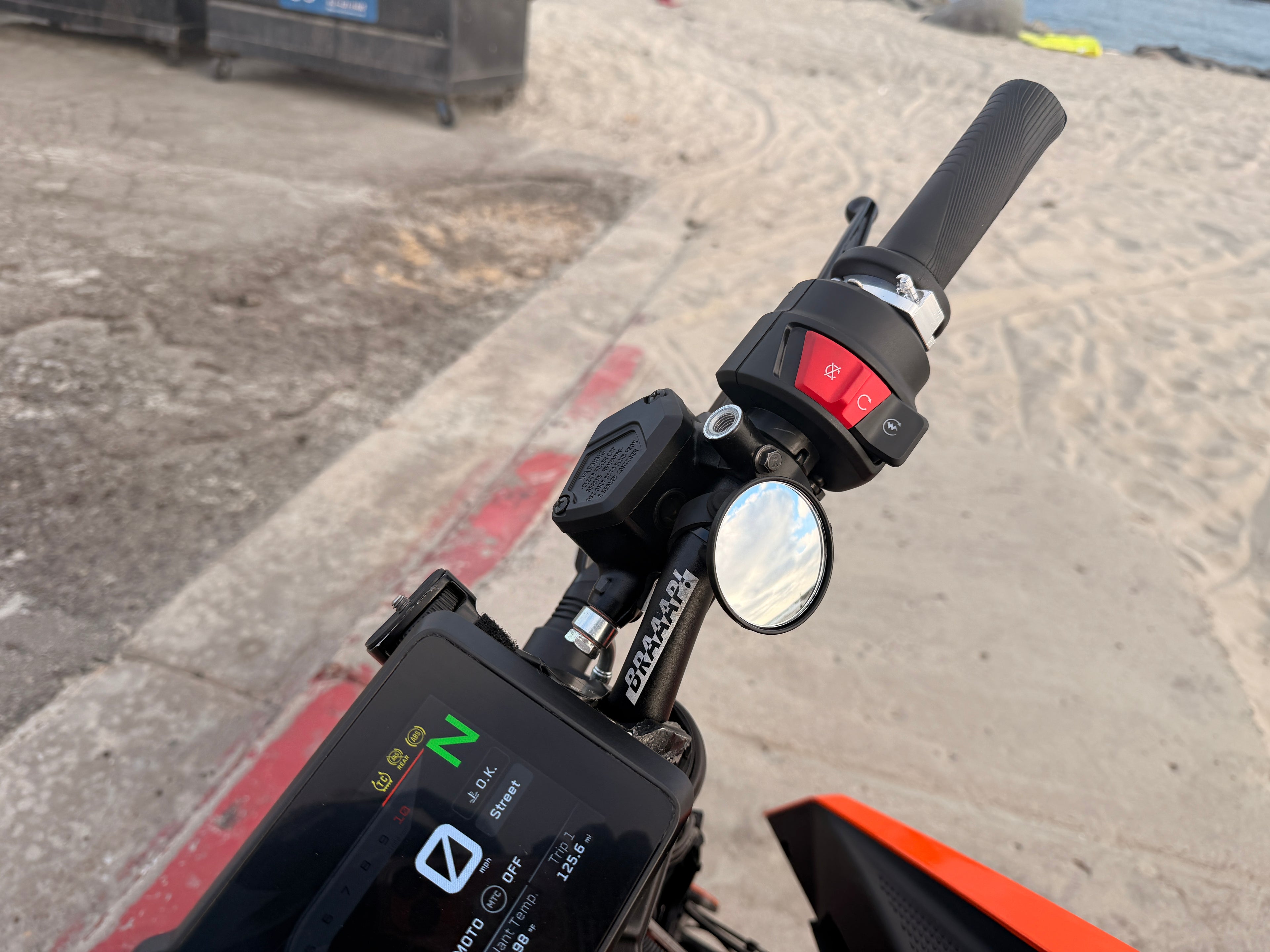 Doubletake Mirror Trail Motorcycle Mirror (Single)- Universal Fitment